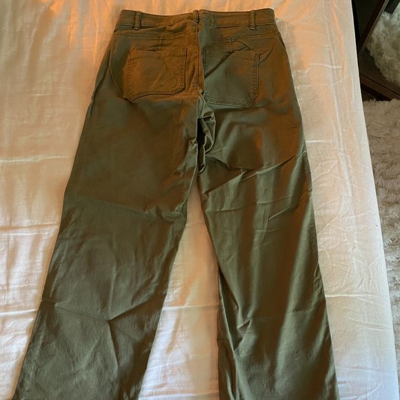 Green trouser-style jeans - Picture 2 of 3